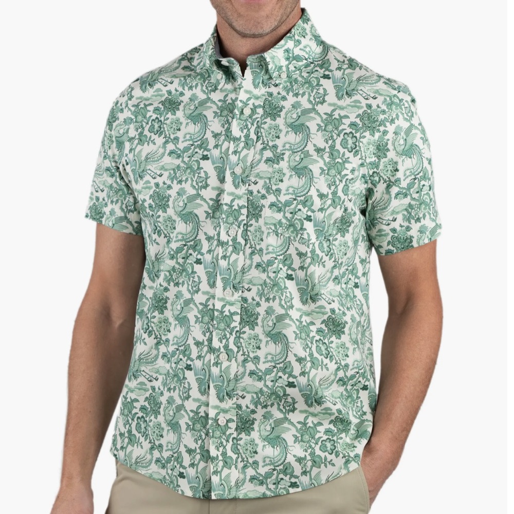 Tailor Vintage Performance Stretch Poplin Button-Up Shirt